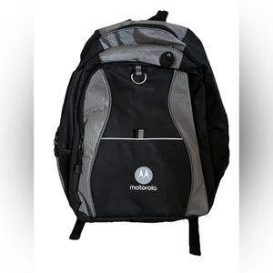 Motorola Black and Gray Backpack